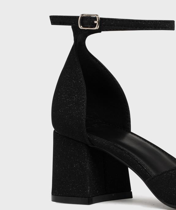 Escarpins pailletés à talon large et bout pointu femme - Valentina Baldano vue6 - VALENTINA BALDA - GEMO