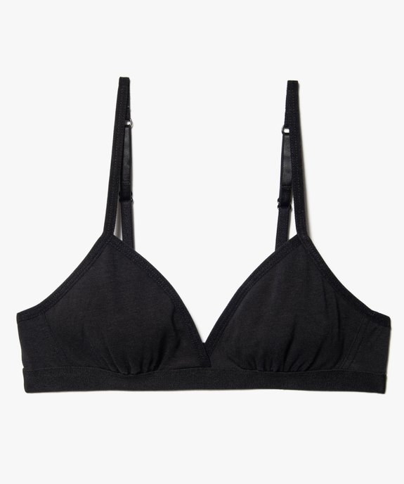 Soutien-gorge triangle à fines bretelles fille vue1 - GEMO 4G FILLE - GEMO