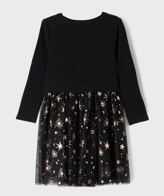 Robe avec jupe en tulle à motifs étoiles fille vue3 - GEMO (ENFANT) - GEMO