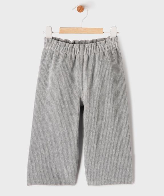 Pantalon large en velours côtelé avec taille élastique bébé fille vue1 - GEMO(BEBE DEBT) - GEMO