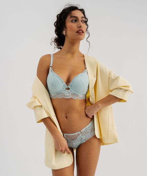 Soutien-gorge corbeille à armatures en dentelle vue4 - GEMO(HOMWR FEM) - GEMO