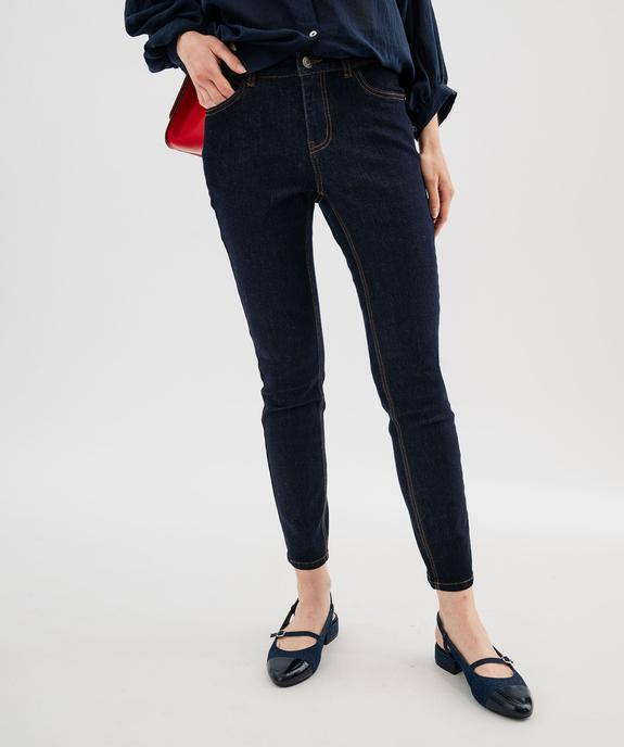 Jean slim 7/8ème taille normale femme vue1 - GEMO(FEMME PAP) - GEMO