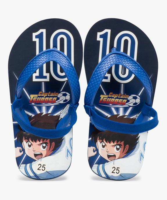 Tongs garçon à bride élastique Olive et Tom vue1 - CAPTAIN TSUBASA - GEMO