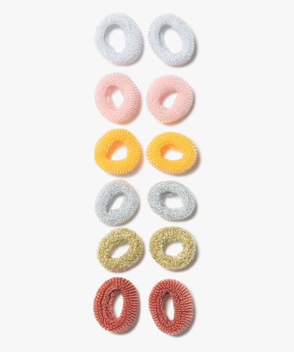 Élastiques cheveux bébé fille en mousse (lot de 12) vue1 - GEMO (ACCESS) - GEMO