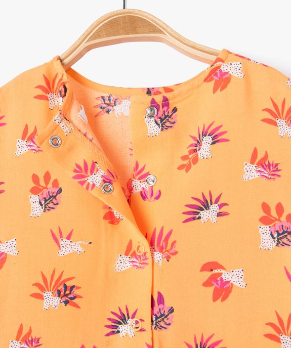 Robe sans manches à motifs fleuris bébé fille vue2 - GEMO 4G BEBE - GEMO