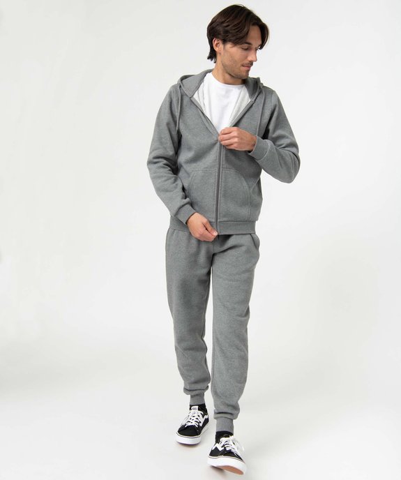 Sweat zippé à capuche homme vue4 - GEMO 4G HOMME - GEMO