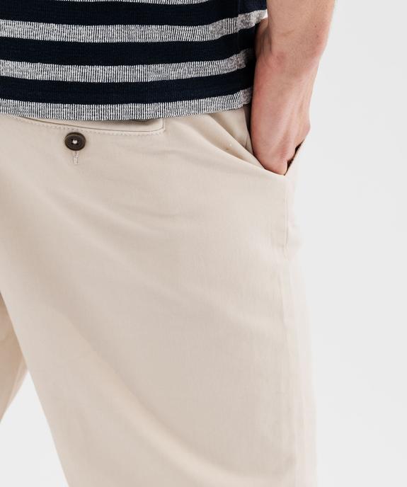 Bermuda en coton stretch coupe regular homme vue2 - GEMO 4G HOMME - GEMO