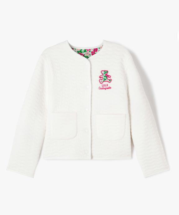 Veste réversible matelassée à boutons-pression fille - LuluCastagnette vue2 - LULUCASTAGNETTE - GEMO