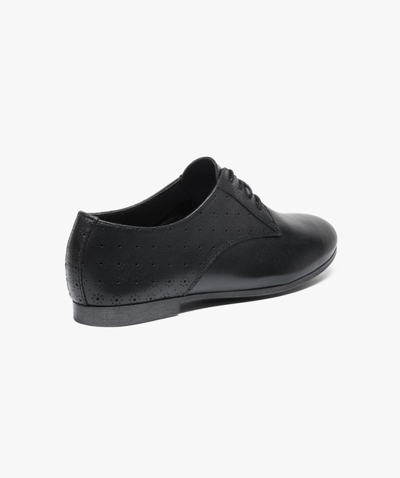 Derbies en cuir  souple vue4 - GEMO (CASUAL) - GEMO