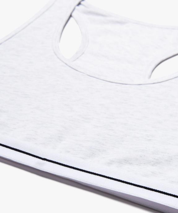 Brassière avec dos nageur fille vue2 - GEMO 4G FILLE - GEMO
