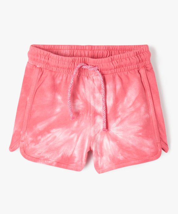 Short en maille avec ceinture élastique fille vue1 - GEMO (ENFANT) - GEMO