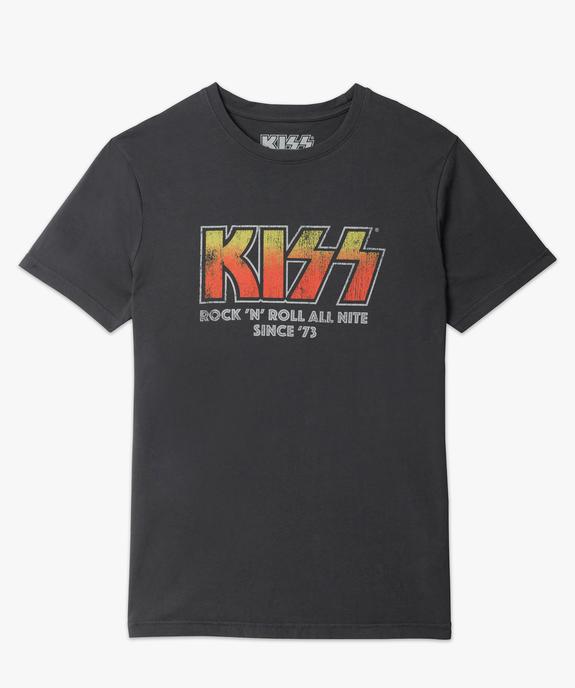 Tee-shirt homme avec inscription rock - Kiss vue4 - KISS - GEMO