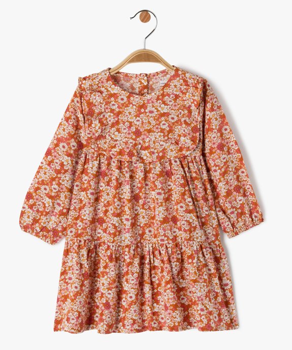 Robe ample à manches longues fleurie bébé fille - LuluCastagnette vue1 - LULUCASTAGNETTE - GEMO