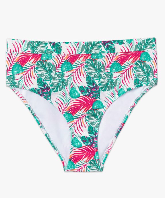 Bas de maillot de bain femme forme culotte taille haute vue4 - GEMO (PLAGE) - GEMO