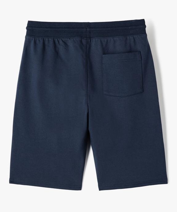 Bermuda en maille à taille élastiquée garçon vue4 - GEMO (JUNIOR) - GEMO