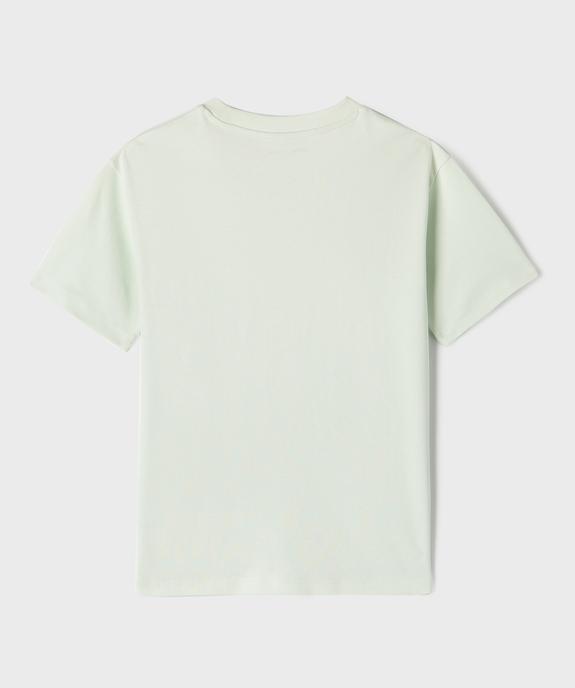 Tee-shirt manches courtes en jersey de coton à poche poitrine garçon vue1 - GEMO (JUNIOR) - GEMO