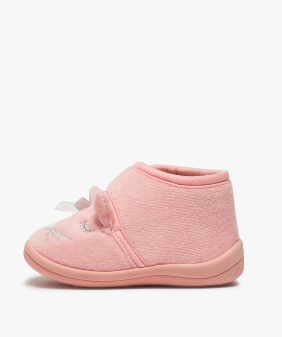 Chaussons bébé fille bottillons en forme de chat - Mieux vue3 - GEMO 4G BEBE - GEMO