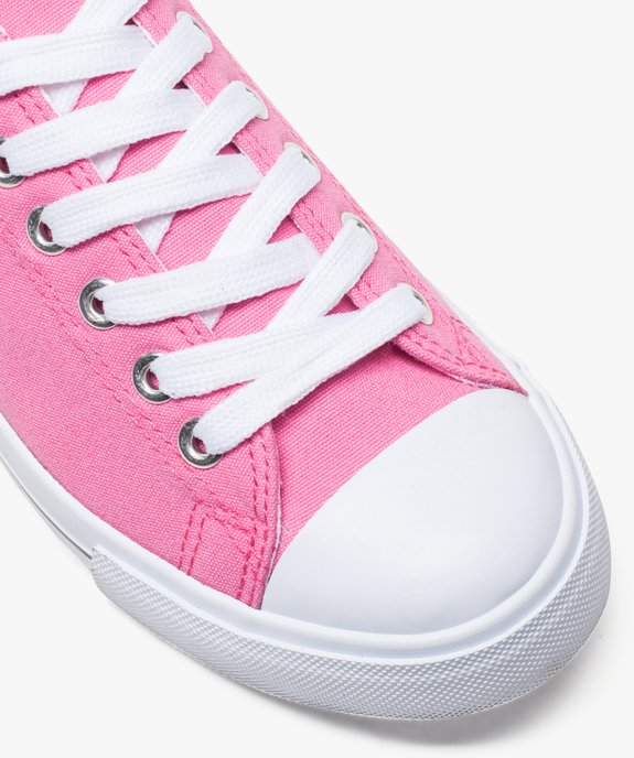 Baskets femme en toile à bout renforcé fermeture lacets vue6 - FOLLOW ME G4G - GEMO