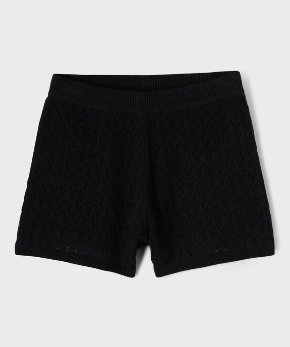 Short en maille avec taille élastique fille vue1 - GEMO (JUNIOR) - GEMO