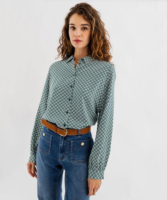 Chemise fluide imprimée femme vue2 - GEMO 4G FEMME - GEMO
