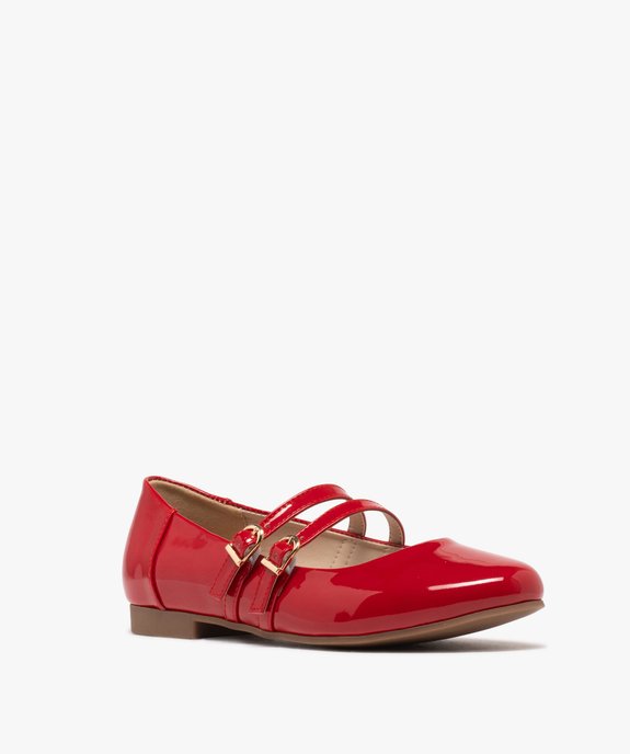 Ballerines vernies avec brides sur le dessus femme vue2 - FOLLOW ME - GEMO