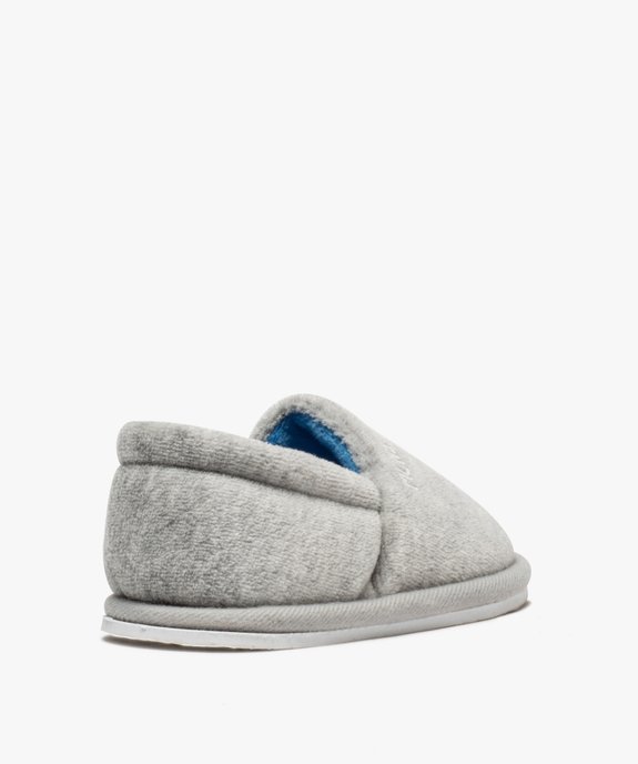 Chaussons garçon en velours ras imprimés dinosaure vue4 - GEMO 4G GARCON - GEMO