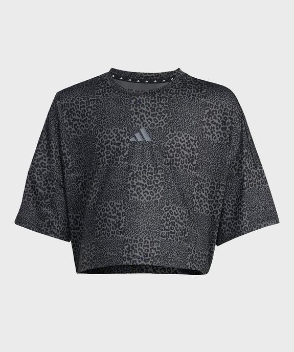 Tee-shirt manches courtes à motif léopard fille - Adidas vue1 - ADIDAS - GEMO