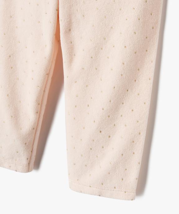 Pyjama en velours 2 pièces imprimées bébé vue2 - GEMO 4G BEBE - GEMO