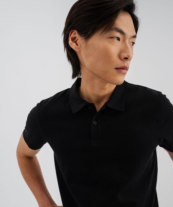 Polo à manches courtes en coton résistant homme vue2 - GEMO (HOMME) - GEMO