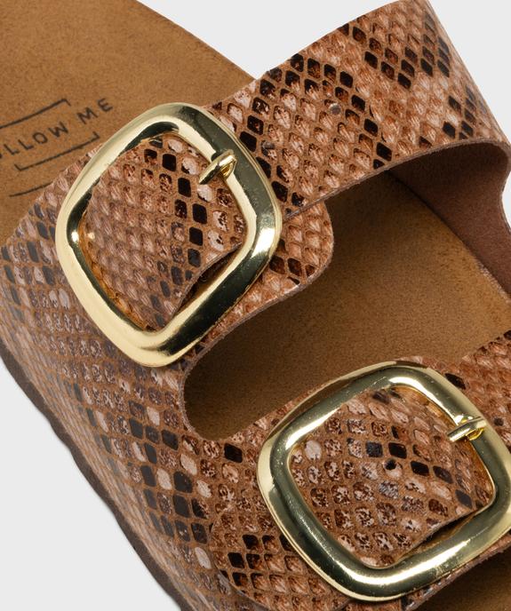 Mules ouvertes avec brides à boucles femme - Follow Me vue7 - FOLLOW ME - GEMO
