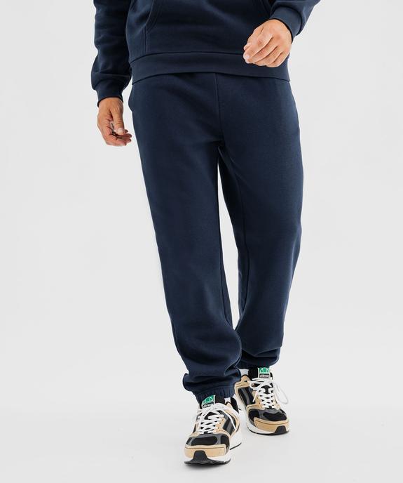 Pantalon de jogging en molleton doux homme vue1 - GEMO 4G HOMME - GEMO