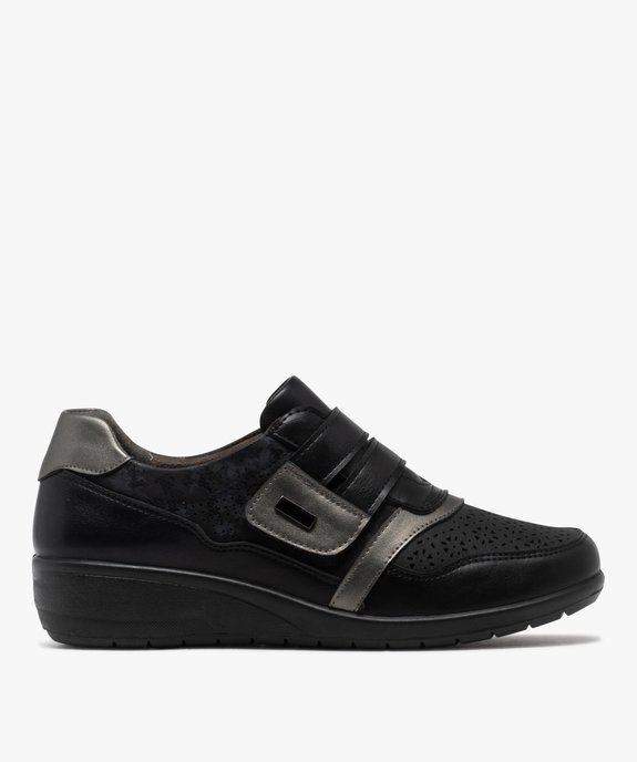 Derbies confort look sport à bride scratch femme vue2 - G'FLEX - GEMO