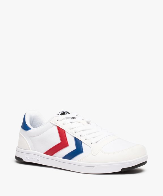 Baskets homme rétro en toile et suédine – Hummel Stadil vue2 - HUMMEL - GEMO