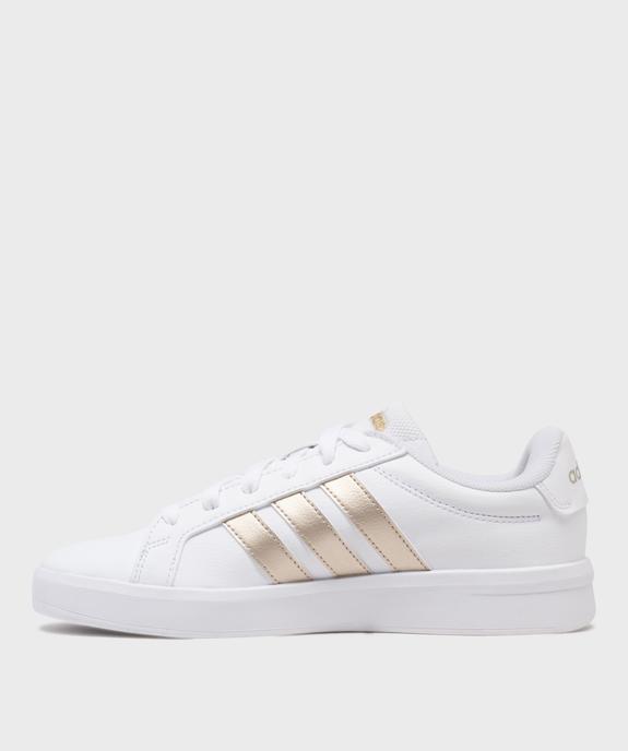 Baskets Grand Court 3.0 femme - Adidas vue3 - ADIDAS - GEMO