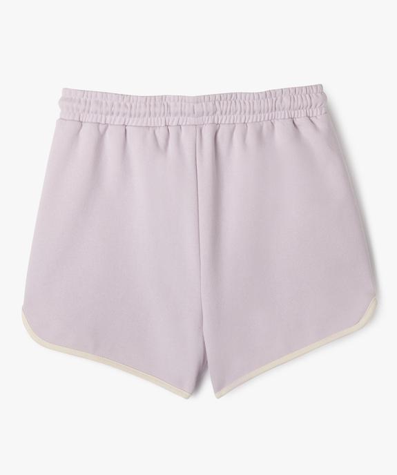 Short de sport avec taille élastique fille - Camps United vue3 - CAMPS GEMO FOR GOOD - GEMO