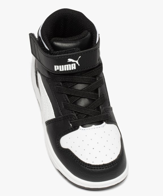 Baskets garçon semi-montantes bicolores - Puma vue5 - PUMA - GEMO