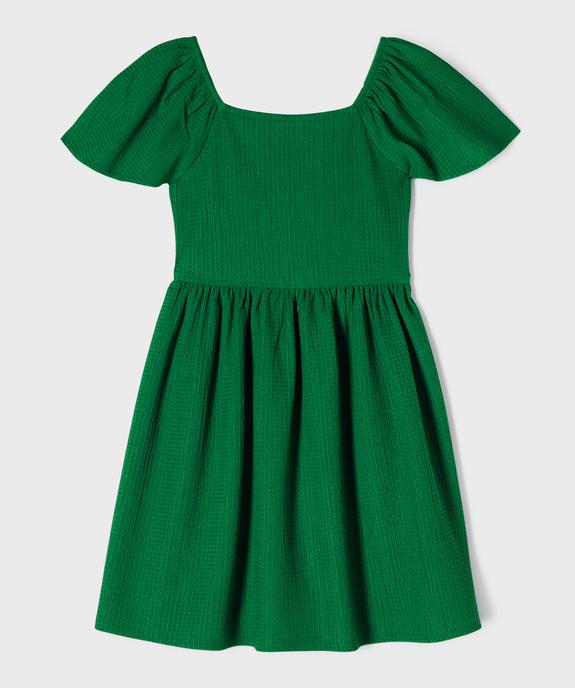 Robe en maille texturée à col modulable fille vue2 - GEMO 4G FILLE - GEMO
