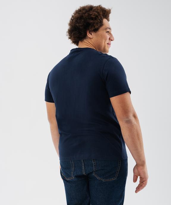 Tee-shirt à manches courtes et col V homme vue6 - GEMO 4G HOMME - GEMO