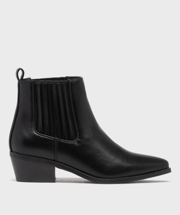 Boots Chelsea esprit Santiag femme - Follow Me vue1 - FOLLOW ME - GEMO
