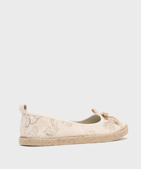 Ballerines en toile à motifs pailletés femme - Follow Me vue4 - FOLLOW ME - GEMO