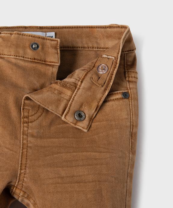 Pantalon slim extensible au coloris unique bébé garçon vue2 - GEMO(BEBE DEBT) - GEMO