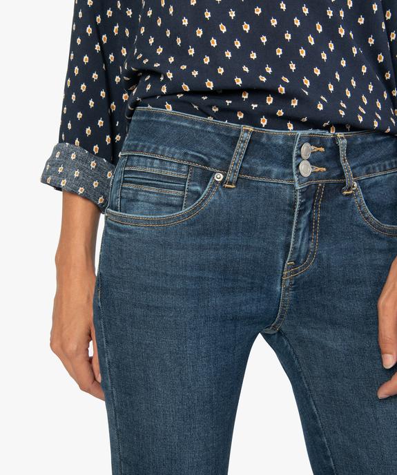 Jean femme coupe slim avec bas zippé vue2 - FOLLOW ME - GEMO