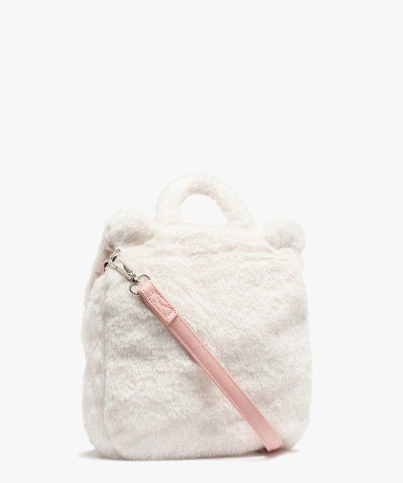 Sac fille en maille peluche à motif nounours vue2 - GEMO (ENFANT) - GEMO