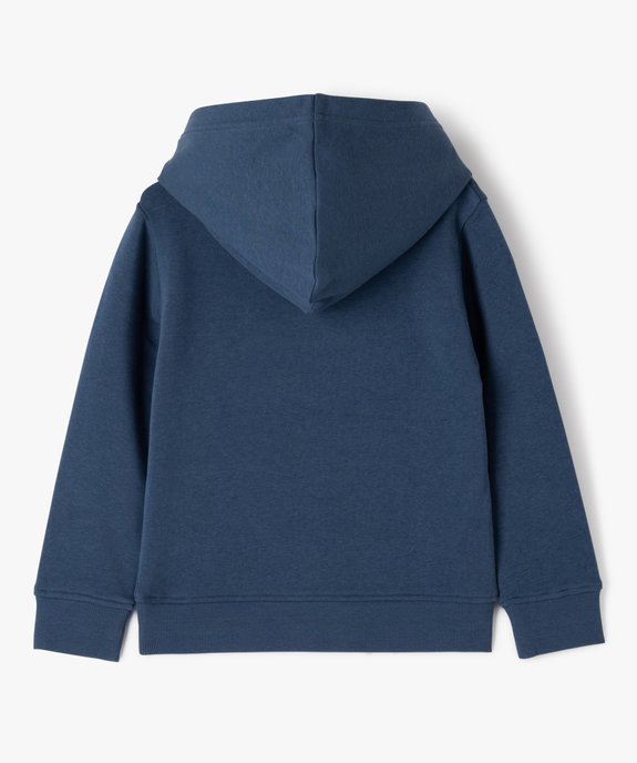 Sweat à capuche intérieur molletonné garçon vue3 - GEMO (ENFANT) - GEMO