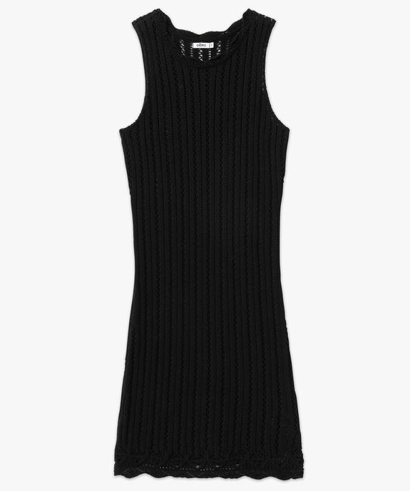 Robe sans manches en maille ajourée femme vue4 - GEMO(FEMME PAP) - GEMO