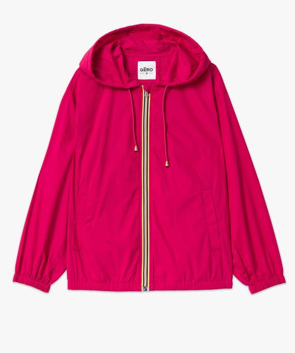 Blouson femme imperméable avec capuche vue4 - GEMO(FEMME PAP) - GEMO
