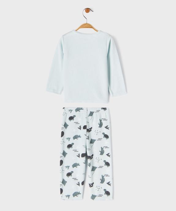 Pyjama en velours 2 pièces avec motifs marins bébé garçon vue5 - GEMO 4G BEBE - GEMO