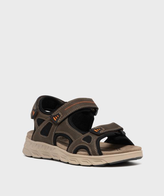 Sandales look sportif à scratch homme - Redlife vue2 - RELIFE - GEMO