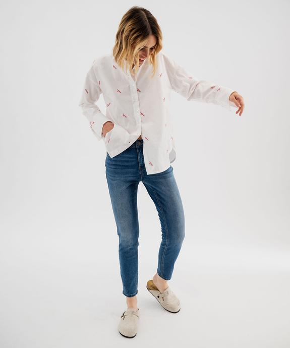 Jean slim 7/8ème taille normale femme vue4 - GEMO(FEMME PAP) - GEMO