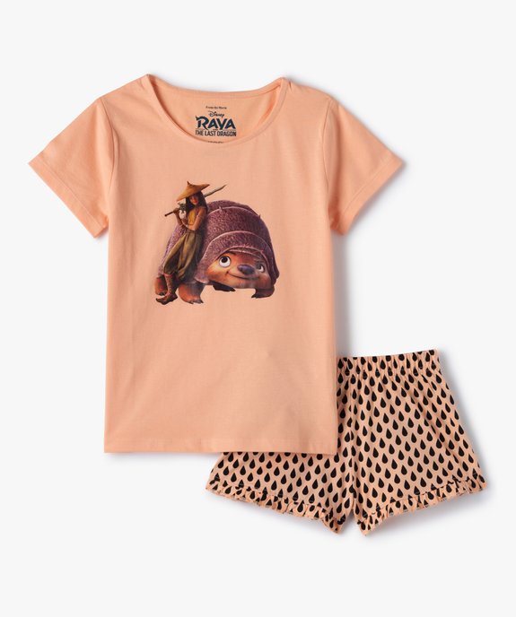 Pyjashort fille imprimé - Raya et le Dernier Dragon vue1 - DISNEY DTR - GEMO